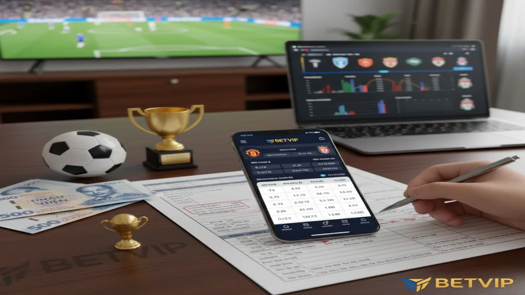 Cách đọc bảng kèo Betvip